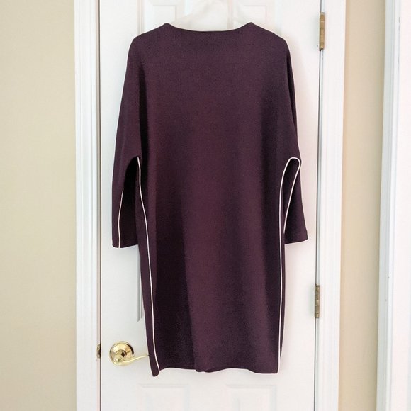 & other stories Plum 3/4 Sleeve Shift Dress, US 6 - Picture 2 of 7
